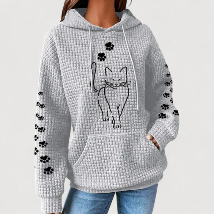 NELLY – CAT PRINT HOODIE