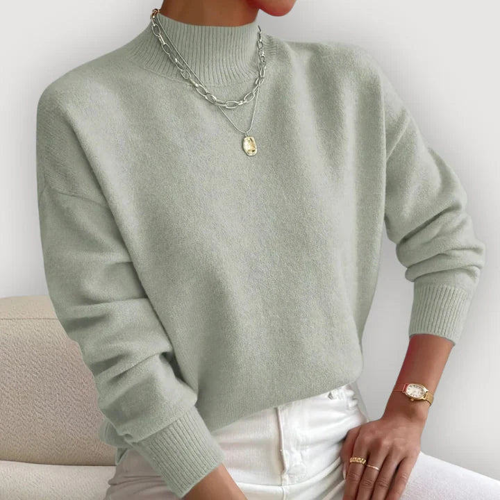 ELARA – CLASSIC MOCK NECK JUMPER