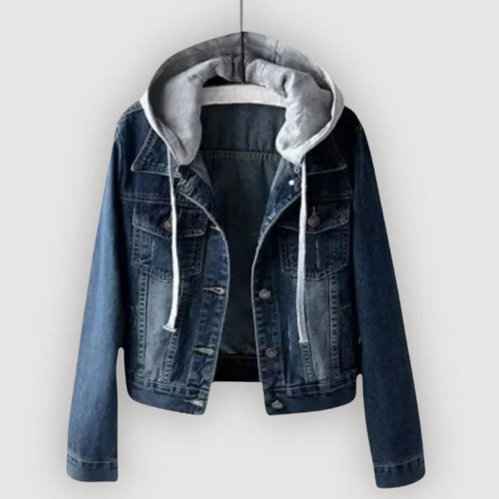 CARA – DENIM HOODED JACKET