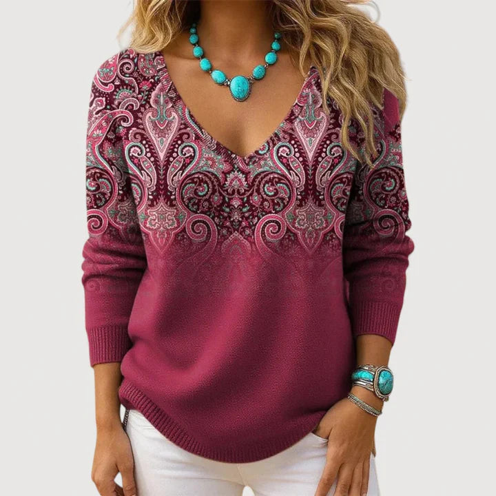 ALTHEA – V-NECK TOP