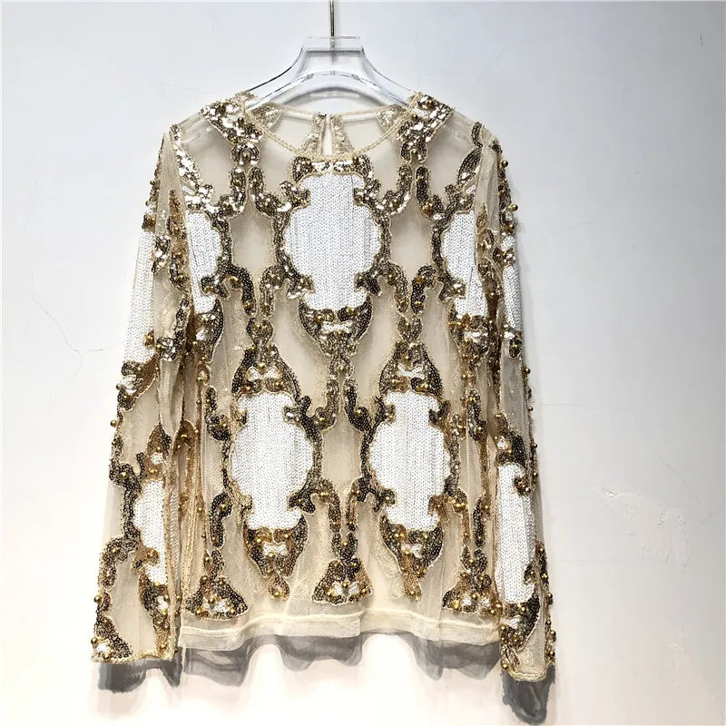 Ave | Women's Sequin Going Out Top