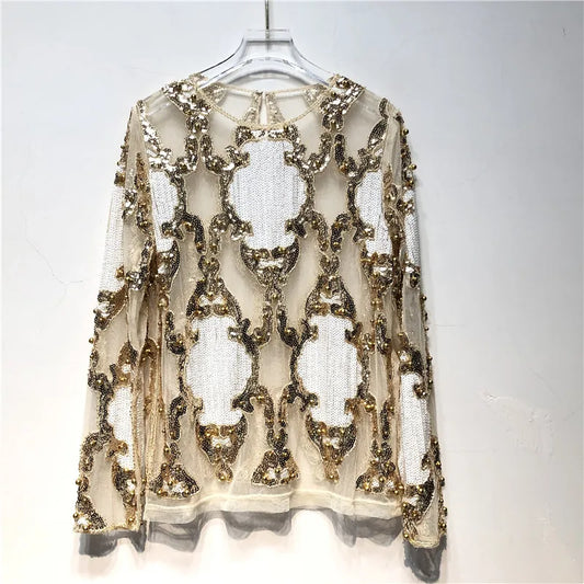 Ave | Women's Sequin Going Out Top