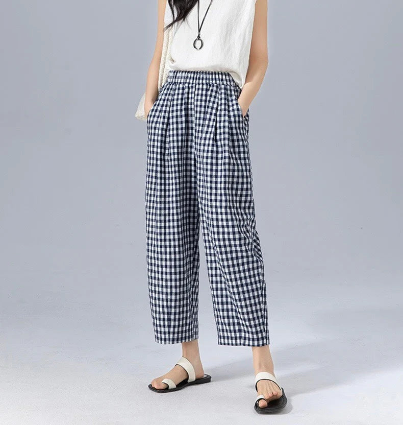 Sabby | Gingham Trousers